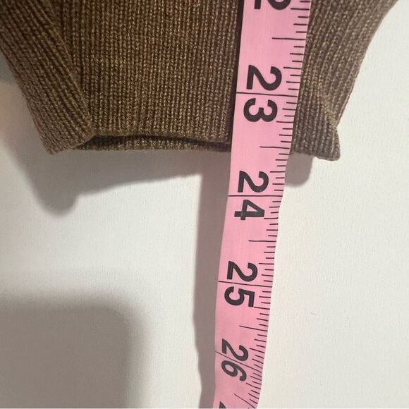 Brooks Brothers Brown Merino Wool Blend V-Neck Sweater - Picture 10 of 10